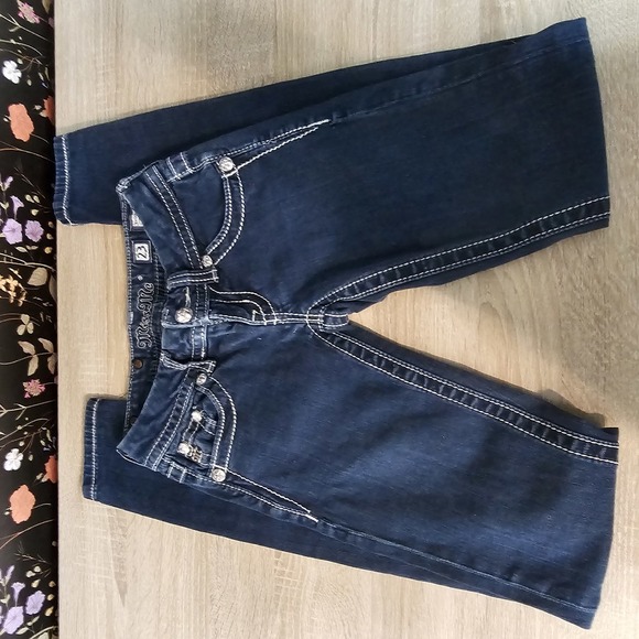 MISS ME | RHINESTONE FITTED SKINNY JEAN SIZE 23 - Picture 6 of 6